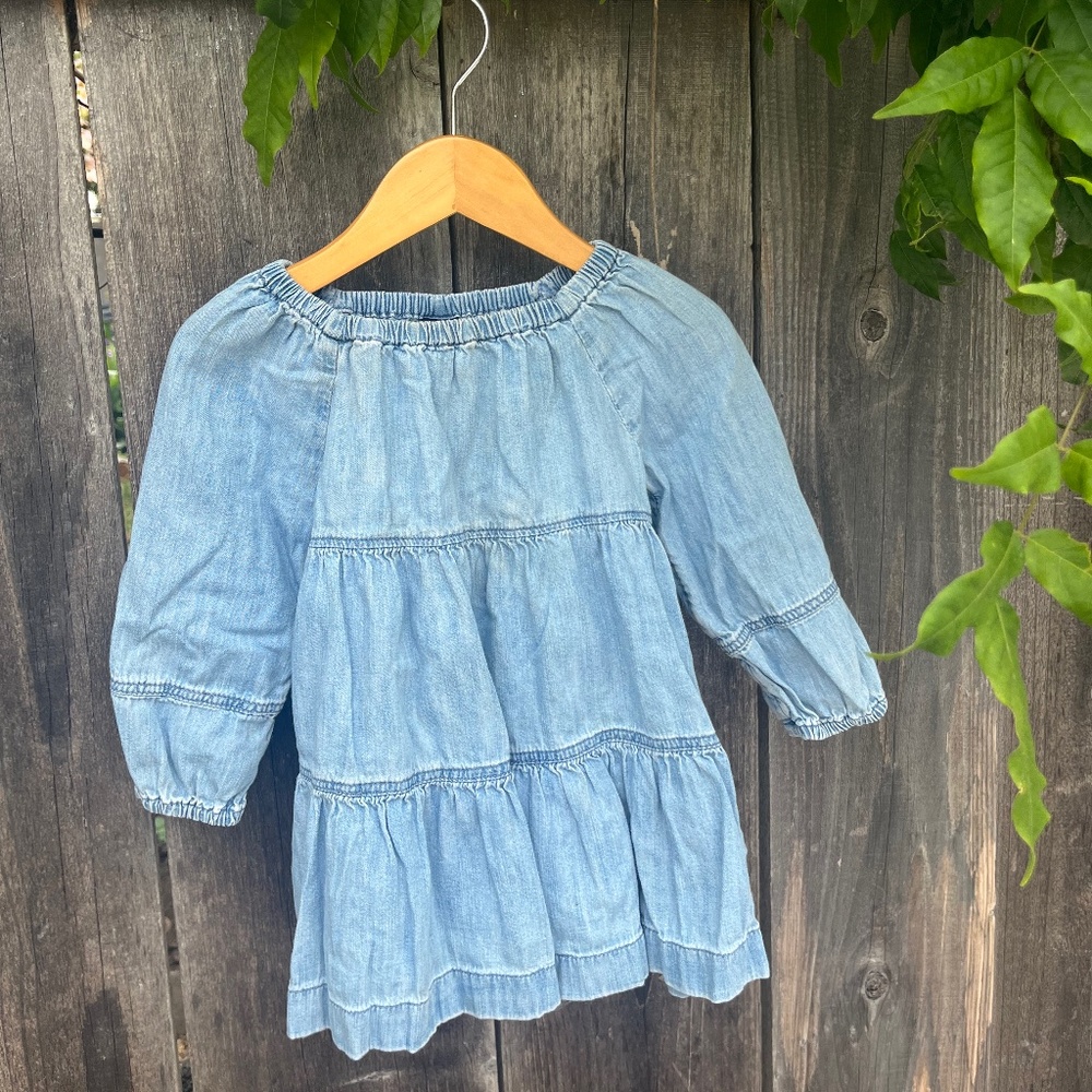 12-18 M Gap Denim Long Sleeved Dress